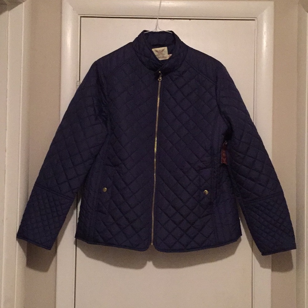 Faded Glory Navy Jacket Sz XL 14-16
